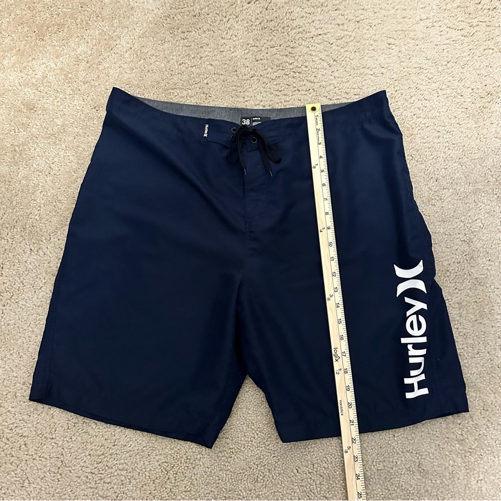 Hurley Men’s Board‎ shorts Swim Trunks Size 38 in Navy EUC - Picture 7 of 8